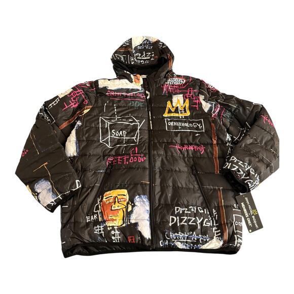 Men’s Members Only Jean-Michel Basquiat Alchemy Puffer Jacket Size XL - Picture 1 of 11